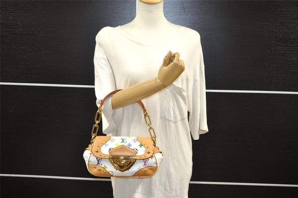 Auth Louis Vuitton Monogram Multicolor Marilyn Shoulder Bag M40127 White 7211I