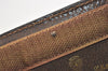 Authentic GUCCI Web Sherry Line Clutch Hand Bag GG PVC Leather Brown Junk 7212J
