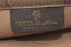 Authentic GUCCI Web Sherry Line Clutch Hand Bag GG PVC Leather Brown Junk 7212J