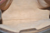 Authentic GUCCI Web Sherry Line Clutch Hand Bag GG PVC Leather Brown Junk 7212J