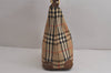 Authentic Burberrys Nova Check Shoulder Bag Purse Canvas Leather Beige 7215J