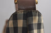 Authentic Burberrys Nova Check Shoulder Bag Purse Canvas Leather Beige 7215J