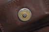 Authentic Burberrys Nova Check Shoulder Bag Purse Canvas Leather Beige 7215J