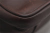 Authentic PRADA Vintage Leather Nappa Briefcase Business Bag Brown 7217J