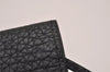 Authentic HERMES Dogon GM Vintage Leather Long Wallet Purse Black 7218I