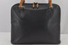 Authentic GUCCI Bamboo 2Way Shoulder Hand Bag Leather Navy Junk 7218J
