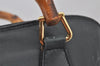 Authentic GUCCI Bamboo 2Way Shoulder Hand Bag Leather Navy Junk 7218J