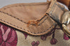 Authentic GUCCI Flora Bamboo Flower 2Way Shoulder Bag Canvas Leather Beige 7219J