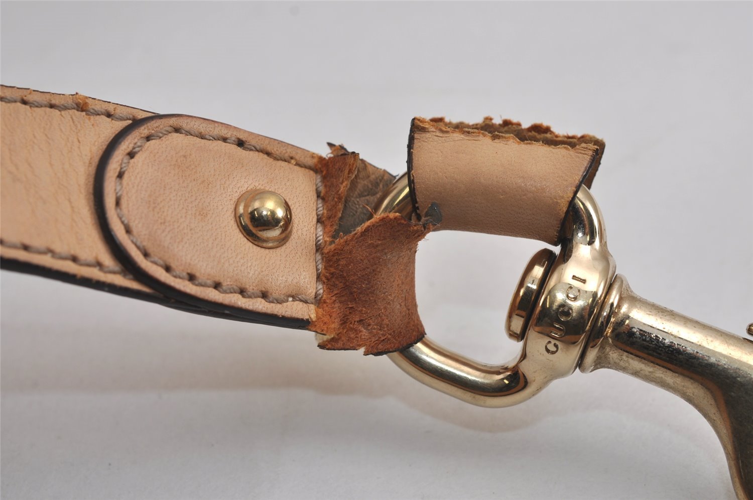 Authentic GUCCI Flora Bamboo Flower 2Way Shoulder Bag Canvas Leather Beige 7219J