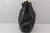 Authentic GUCCI Bamboo 2Way Shoulder Hand Bag Purse Leather Black Junk 7219K