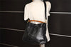 Authentic GUCCI Bamboo 2Way Shoulder Hand Bag Purse Leather Black Junk 7219K