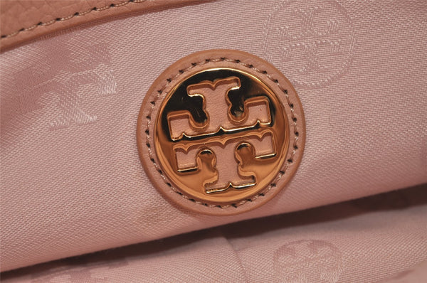 Authentic TORY BURCH Harper Leather Chain Shoulder Bag Purse Pink 7220J