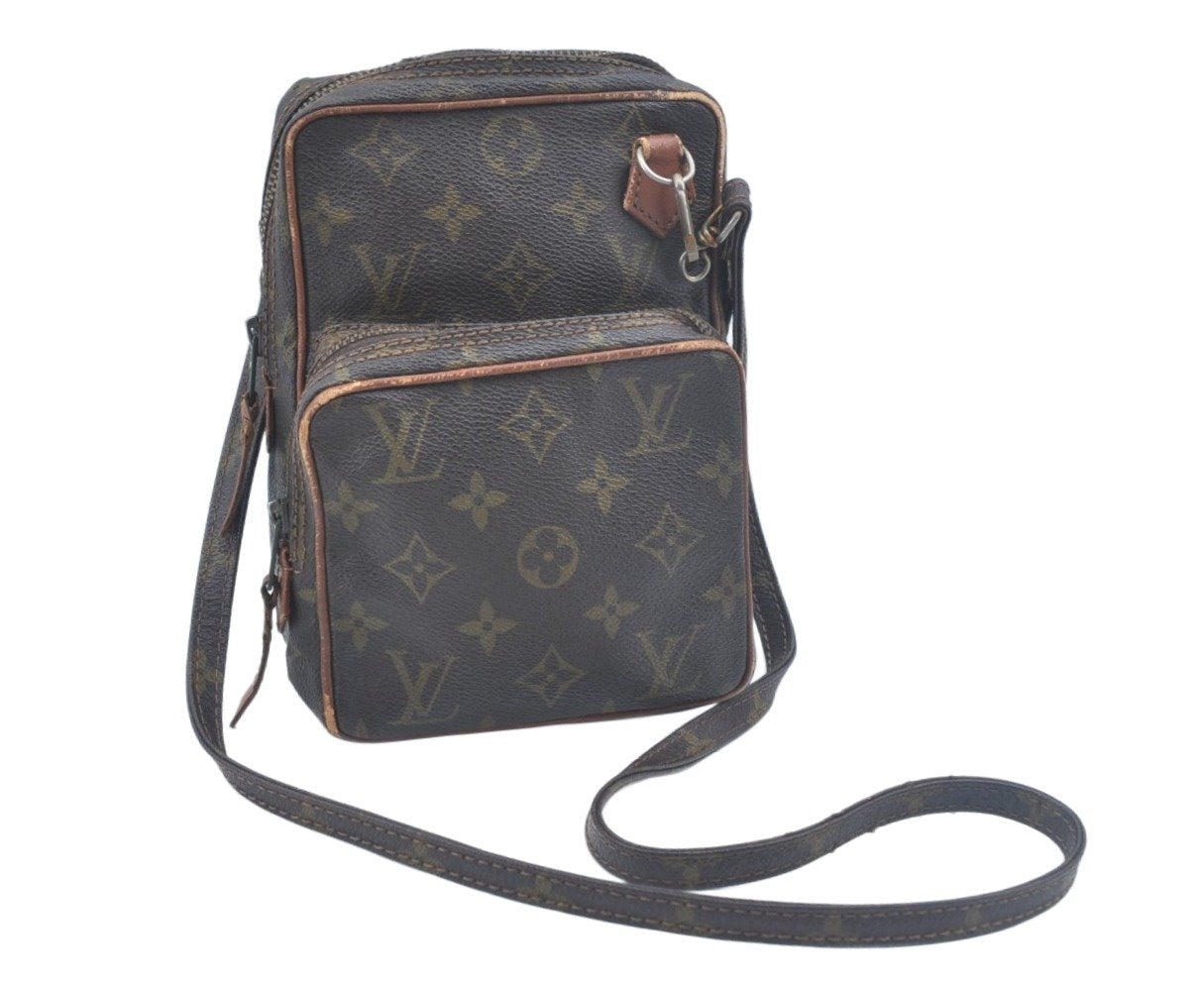 Authentic Louis Vuitton Monogram Amazone Shoulder Cross Body Bag Old Model 7223G