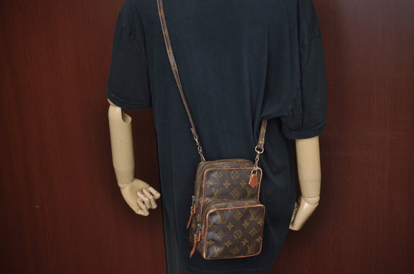 Authentic Louis Vuitton Monogram Amazone Shoulder Cross Body Bag Old Model 7223G