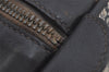 Authentic GUCCI Sherry Line Hand Boston Bag GG PVC Leather Navy Blue Junk  7223J