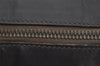 Authentic GUCCI Sherry Line Hand Boston Bag GG PVC Leather Navy Blue Junk  7223J