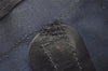 Authentic GUCCI Sherry Line Hand Boston Bag GG PVC Leather Navy Blue Junk  7223J