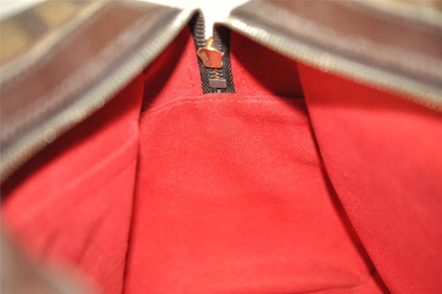 Authentic Louis Vuitton Damier Duomo Hand Boston Bag Purse N60008 LV 7225I