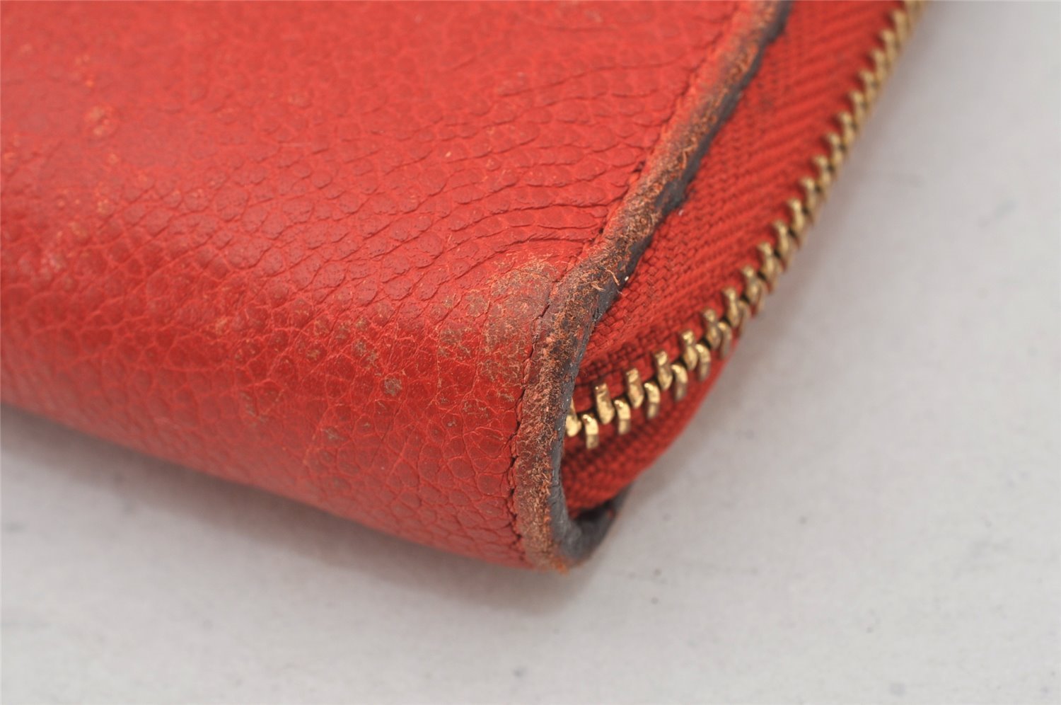 Auth Louis Vuitton Monogram Empreinte Portefeuille Secret Long Wallet Red 7225K