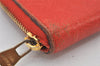 Auth Louis Vuitton Monogram Empreinte Portefeuille Secret Long Wallet Red 7225K