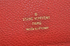 Auth Louis Vuitton Monogram Empreinte Portefeuille Secret Long Wallet Red 7225K