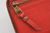 Auth Louis Vuitton Monogram Empreinte Portefeuille Secret Long Wallet Red 7225K