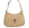 Authentic GUCCI Vintage Shoulder Hand Bag Purse Enamel Beige 7227J