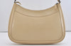 Authentic GUCCI Vintage Shoulder Hand Bag Purse Enamel Beige 7227J