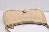 Authentic GUCCI Vintage Shoulder Hand Bag Purse Enamel Beige 7227J