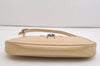Authentic GUCCI Vintage Shoulder Hand Bag Purse Enamel Beige 7227J