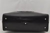 Authentic GUCCI SOHO 2Way Shoulder Hand Tote Bag Purse Enamel Black Junk 7228J