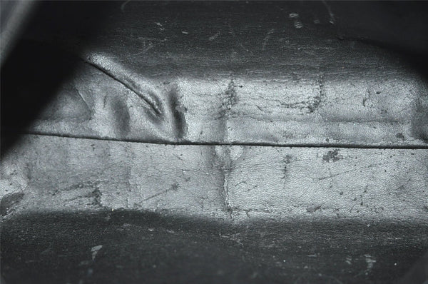 Authentic GUCCI SOHO 2Way Shoulder Hand Tote Bag Purse Enamel Black Junk 7228J