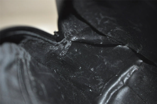 Authentic GUCCI SOHO 2Way Shoulder Hand Tote Bag Purse Enamel Black Junk 7228J