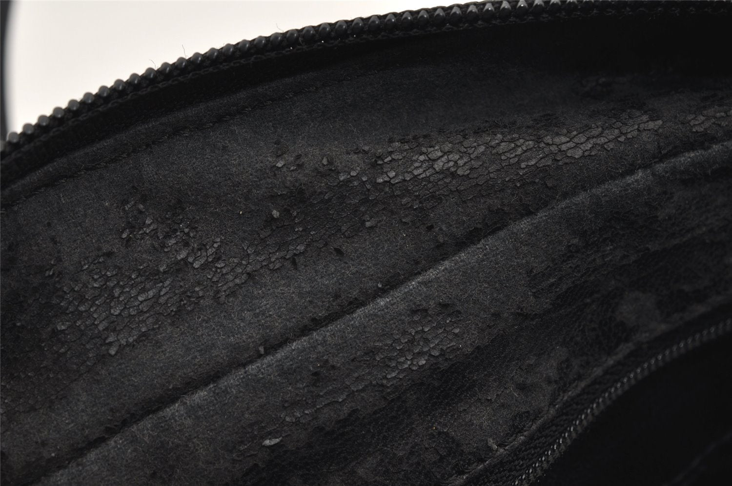 Authentic GUCCI SOHO 2Way Shoulder Hand Tote Bag Purse Enamel Black Junk 7228J