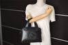 Authentic GUCCI SOHO 2Way Shoulder Hand Tote Bag Purse Enamel Black Junk 7228J