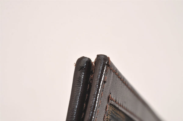 Authentic FENDI Zucca Bifold Wallet Holder Purse Canvas Leather Brown 7230J