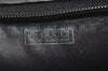 Authentic GUCCI Vintage Micro GG PVC Leather Clutch Hand Bag Purse Black 7230K