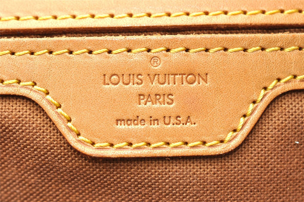Authentic Louis Vuitton Monogram Montsouris GM Backpack M51135 LV 7233I