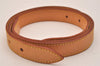 Authentic Louis Vuitton Leather Shoulder Strap Beige 49.6" LV 7233J
