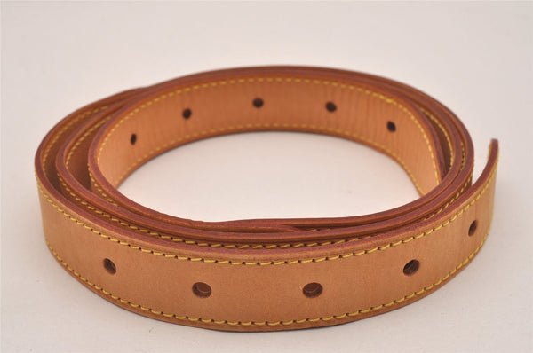 Authentic Louis Vuitton Leather Shoulder Strap Beige 49.6" LV 7233J