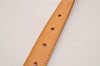Authentic Louis Vuitton Leather Shoulder Strap Beige 49.6" LV 7233J