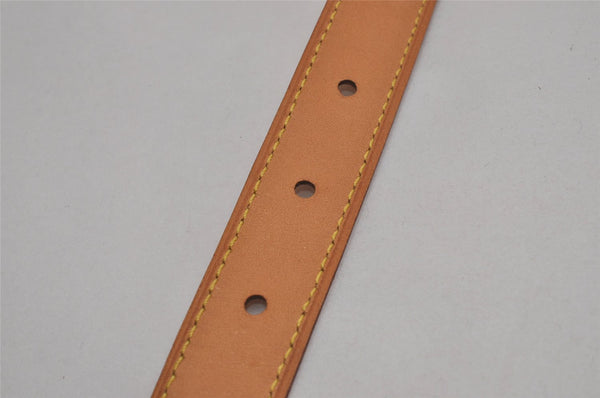 Authentic Louis Vuitton Leather Shoulder Strap Beige 49.6" LV 7233J