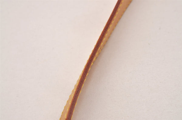 Authentic Louis Vuitton Leather Shoulder Strap Beige 49.6" LV 7233J