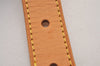 Authentic Louis Vuitton Leather Shoulder Strap Beige 49.6" LV 7233J