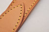 Authentic Louis Vuitton Leather Shoulder Strap Beige 49.6" LV 7233J
