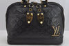 Authentic Louis Vuitton Monogram Double Jeu Neo Alma Hand Bag M40286 Black 7234I