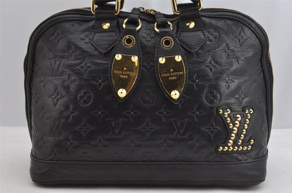 Authentic Louis Vuitton Monogram Double Jeu Neo Alma Hand Bag M40286 Black 7234I