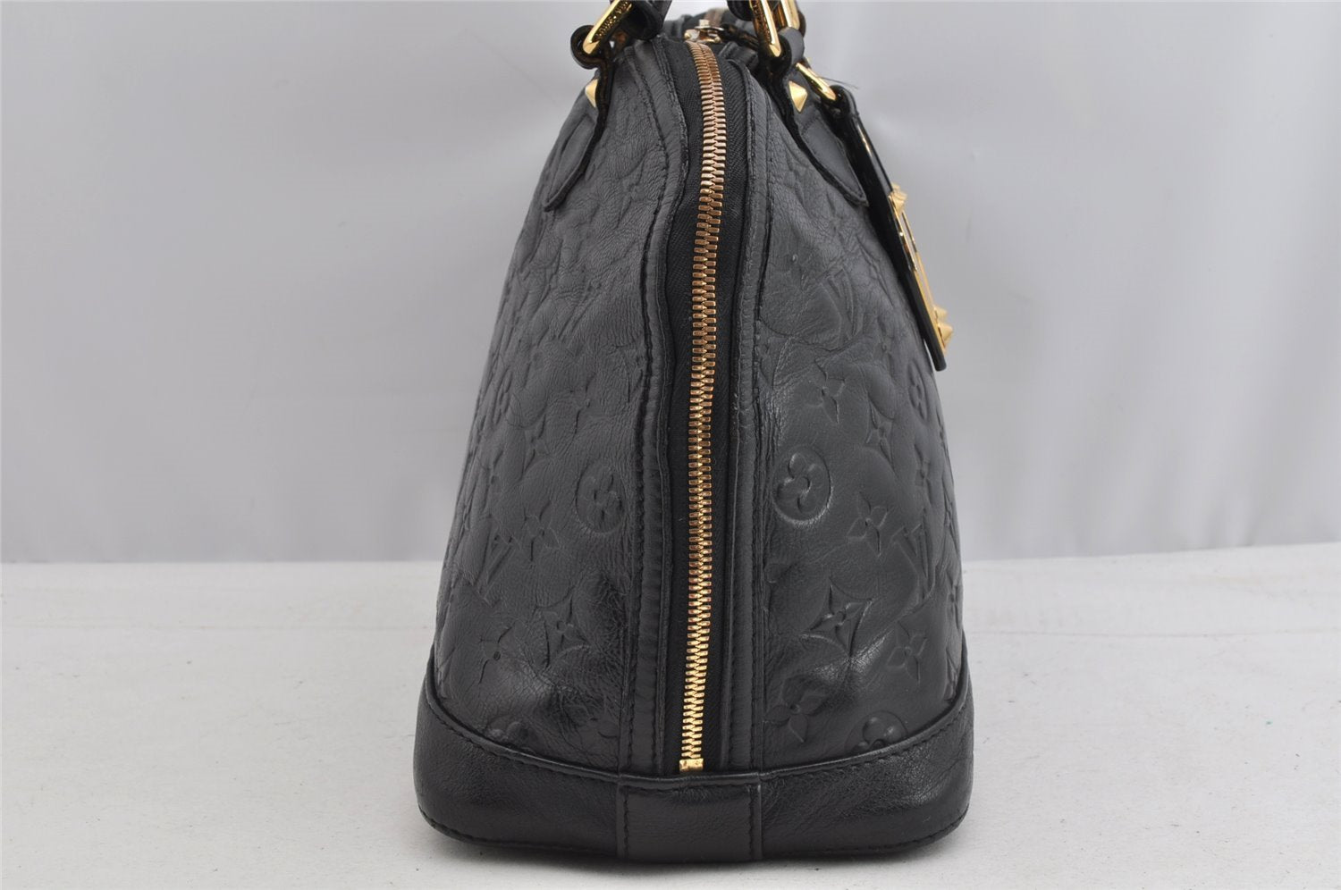 Authentic Louis Vuitton Monogram Double Jeu Neo Alma Hand Bag M40286 Black 7234I