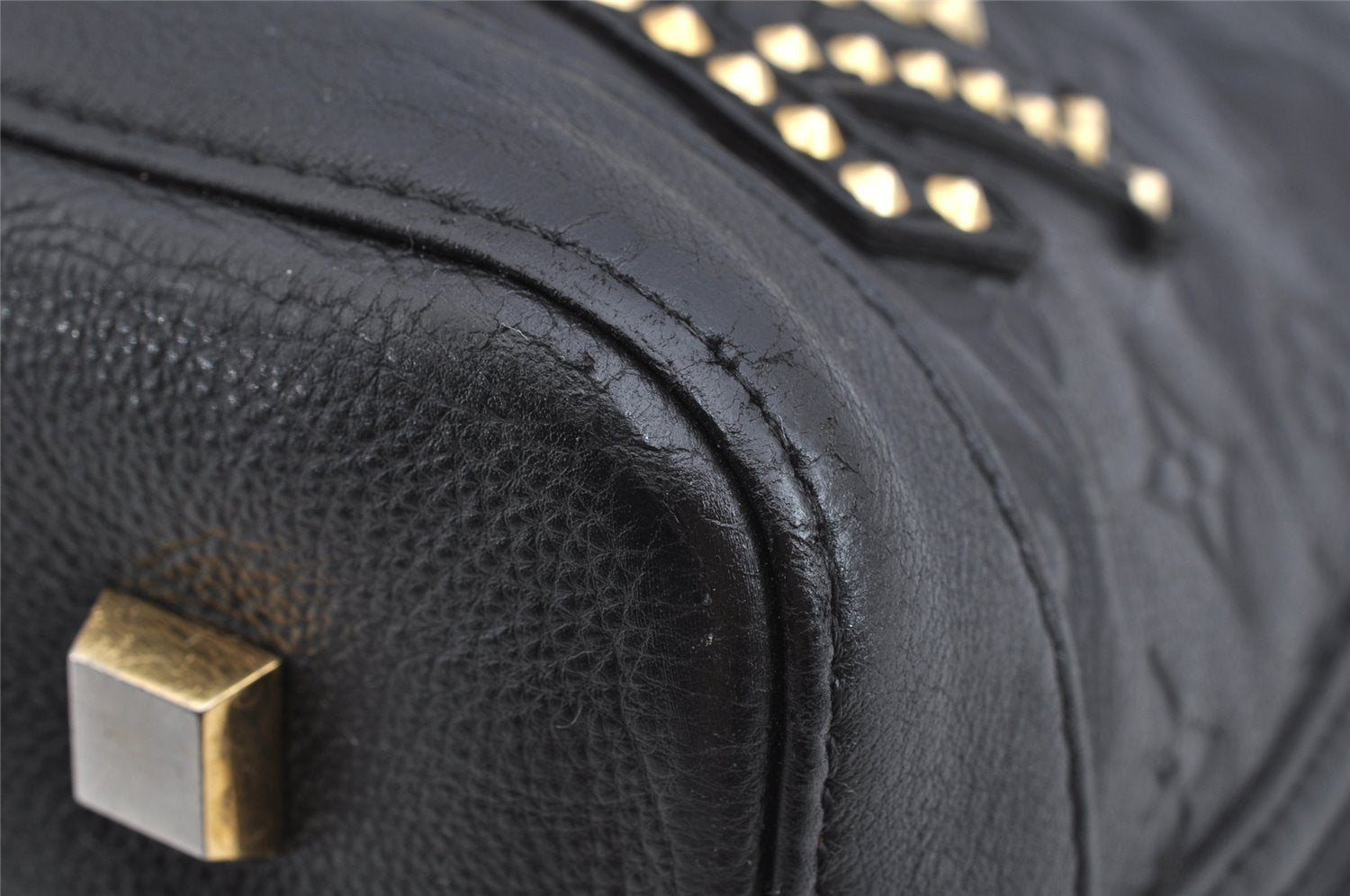 Authentic Louis Vuitton Monogram Double Jeu Neo Alma Hand Bag M40286 Black 7234I