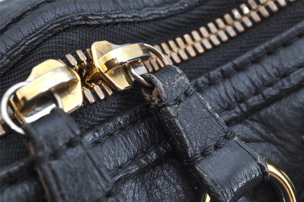 Authentic Louis Vuitton Monogram Double Jeu Neo Alma Hand Bag M40286 Black 7234I